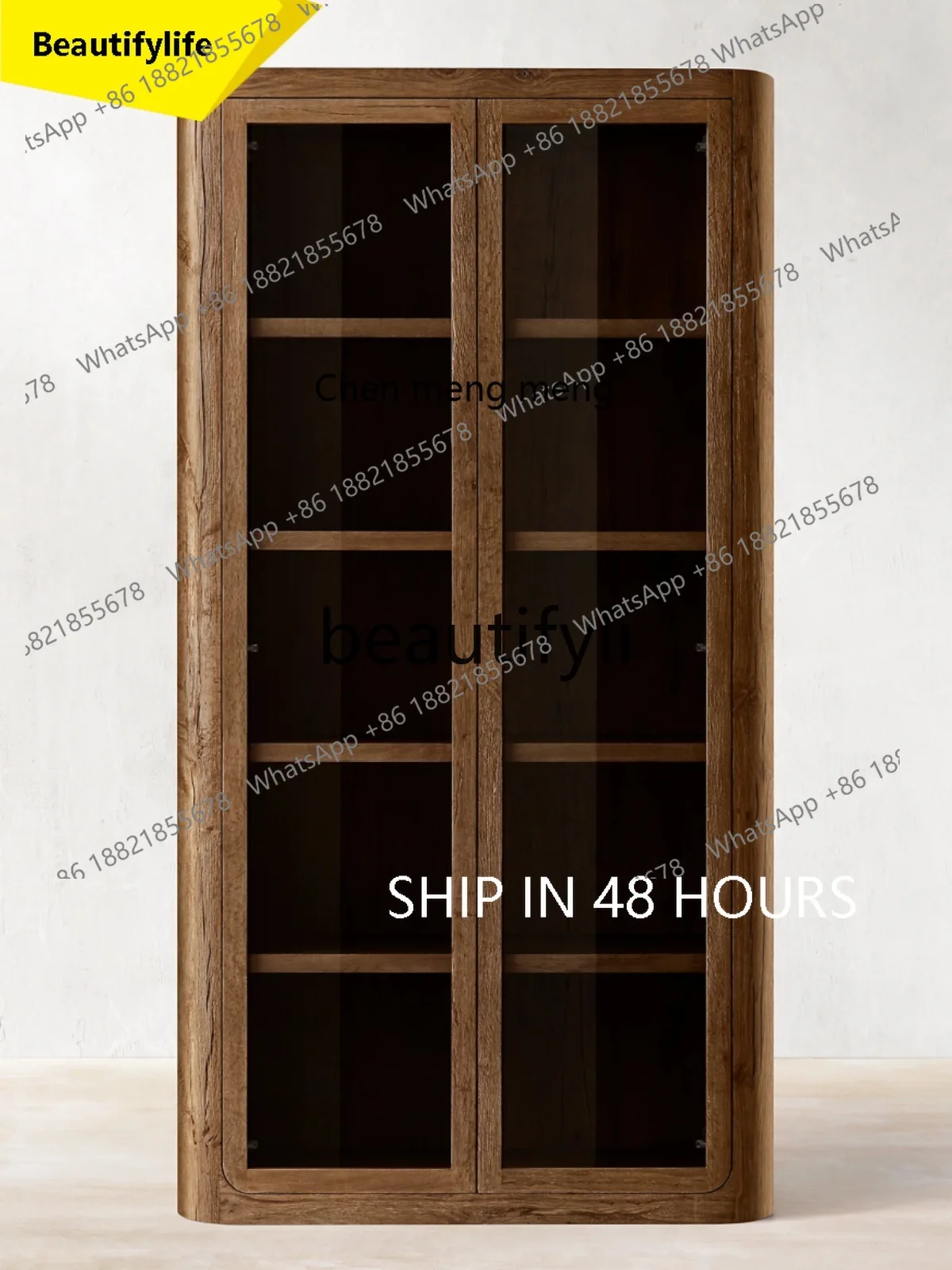 CC Solid Wood Oak Wabi-Sabi Style Bookcase Living Room Decorative Cabinet Modern Minimalist Bedroom Sideboard
CC Solid Wood Oak Wabi-Sabi Style Bookcase Living Room Decorative Cabinet Modern Minimalist Bedroom Sideboard