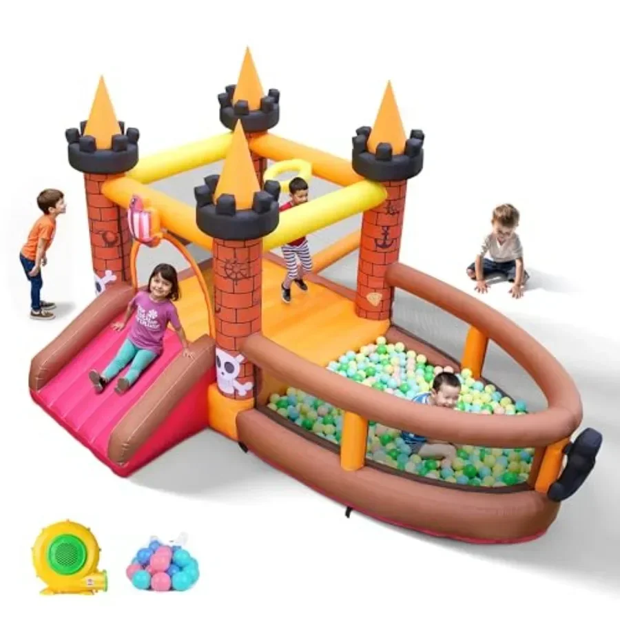 Inflatable Bounce House for Kid 3-8: Jump Bouncy House Castle with Slide - Blow Up Bouncer with 480W Blower for Toddler Outdoor
Inflatable Bounce House for Kid 3-8: Jump Bouncy House Castle with Slide - Blow Up Bouncer with 480W Blower for Toddler Outdoor
