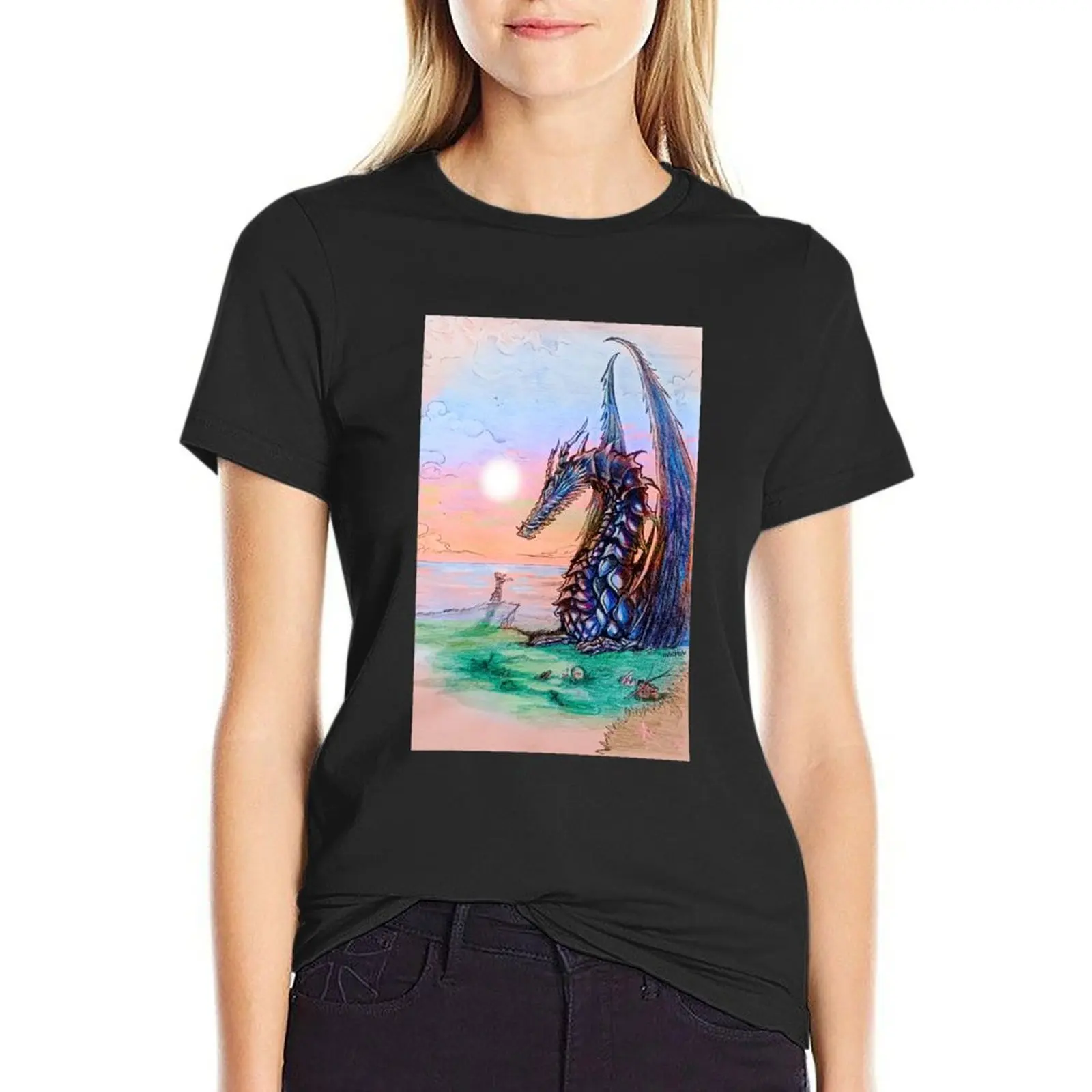 Tales from Earthsea watercolor T-Shirt Female clothing quick drying Women's clothing
Tales from Earthsea watercolor T-Shirt Female clothing quick drying Women's clothing