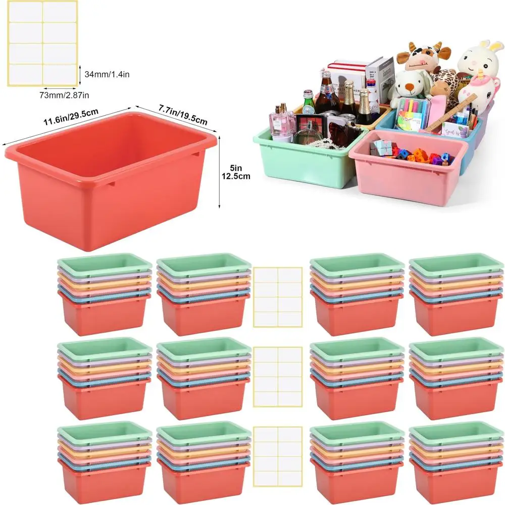 Красочные пластиковые контейнеры для хранения, 36 шт., штабелируемые органайзеры с этикетками, 11,6x7,7x4,9 дюймов, для классной комнаты, библиотеки, дома
Красочные пластиковые контейнеры для хранения, 36 шт., штабелируемые органайзеры с этикетками, 11,6x7,7x4,9 дюймов, для классной комнаты, библиотеки, дома