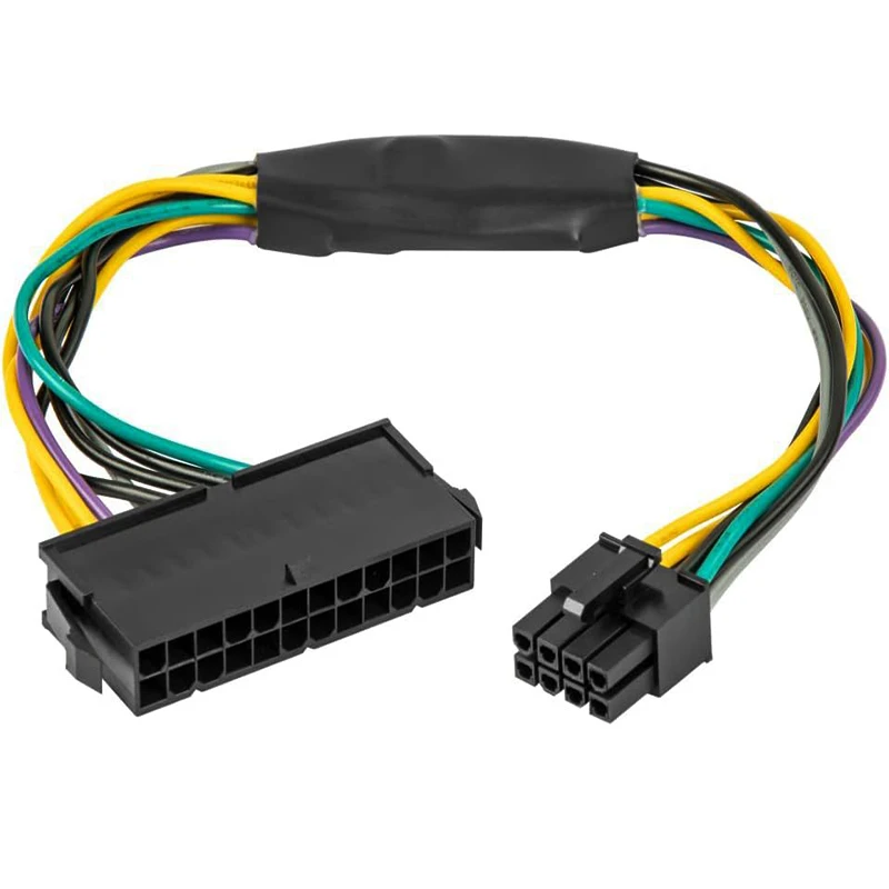 30CM 24 Pin to 8 Pin ATX PSU Power Adapter Cable Compatible with DELL Optiplex 3020 7020 9020 Precision T1700 12-inch
30CM 24 Pin to 8 Pin ATX PSU Power Adapter Cable Compatible with DELL Optiplex 3020 7020 9020 Precision T1700 12-inch