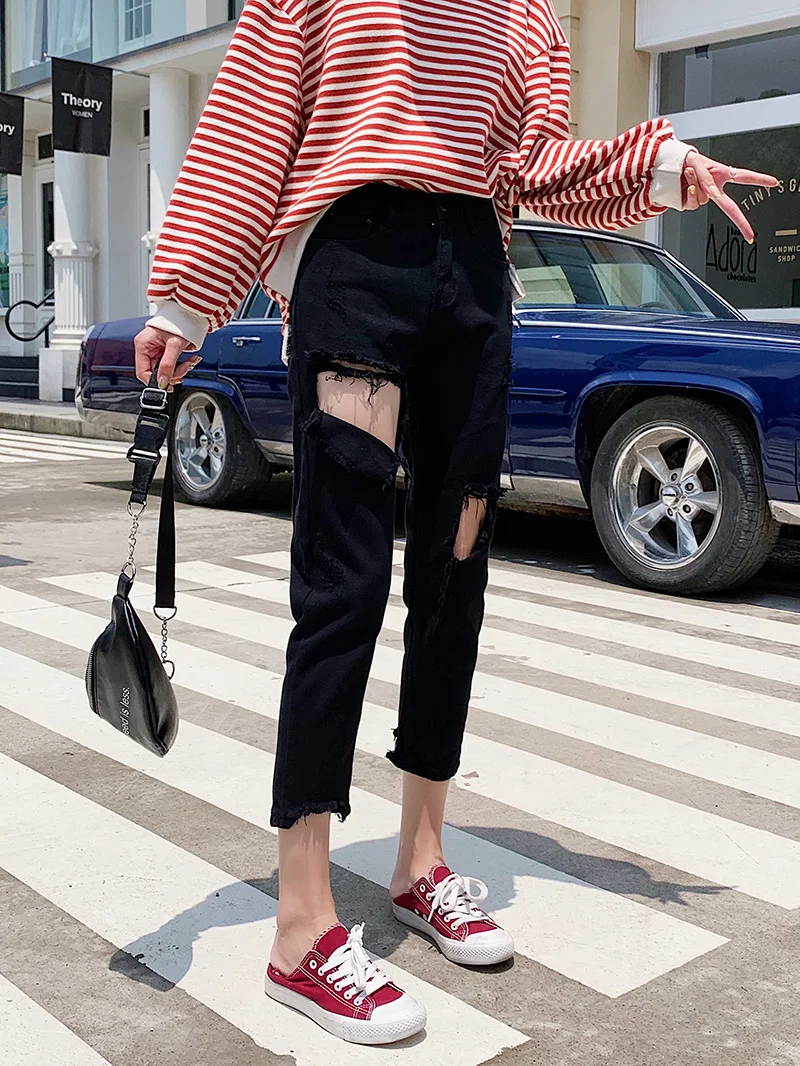 Женские джинсы с высокой талией свободного кроя, весна-осень, большие размеры, из выцветшего хлопка и полиэстера, укороченные, в стиле Harlan Dad Pants
Женские джинсы с высокой талией свободного кроя, весна-осень, большие размеры, из выцветшего хлопка и полиэстера, укороченные, в стиле Harlan Dad Pants