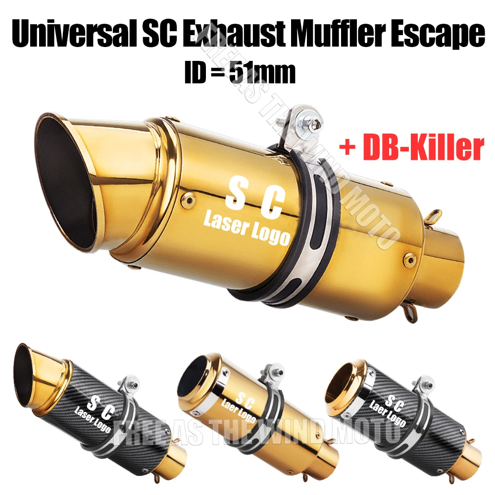 Golden 51mm Universal SC Motorcycle Exhaust Muffler Escape for Kawasaki Yamaha Honda Suzuki ETC Motorcycle sc Exhaust Modified
Golden 51mm Universal SC Motorcycle Exhaust Muffler Escape for Kawasaki Yamaha Honda Suzuki ETC Motorcycle sc Exhaust Modified