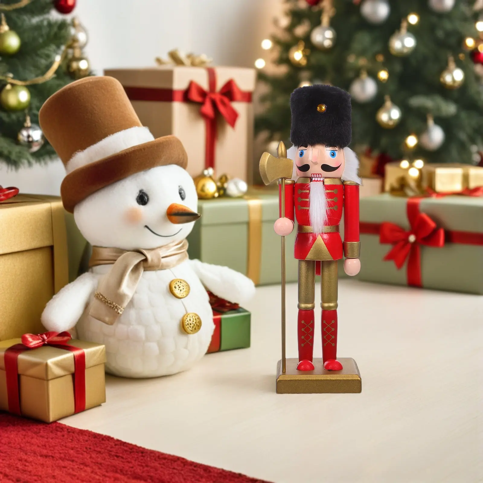 Wooden Nutcracker Soldier Ornament Handcrafted Traditional Christmas Decor Vibrant Colors Reusable Holiday Desktop Tree Garden
Wooden Nutcracker Soldier Ornament Handcrafted Traditional Christmas Decor Vibrant Colors Reusable Holiday Desktop Tree Garden