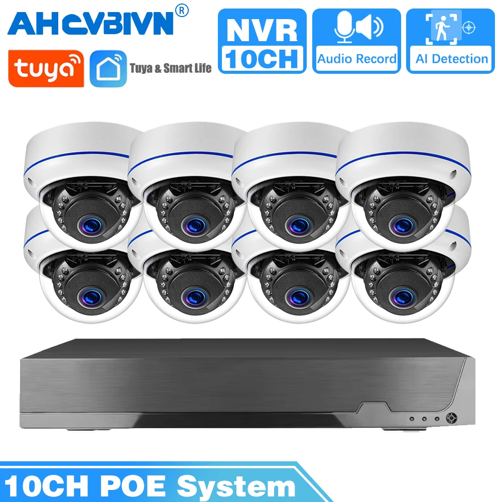 Умная 8-канальная система видеонаблюдения Tuya 4K POE NVR Kit H.265 Обнаружение человека Наружная 8-мегапиксельная система видеобезопасности POE Купольная камера
Умная 8-канальная система видеонаблюдения Tuya 4K POE NVR Kit H.265 Обнаружение человека Наружная 8-мегапиксельная система видеобезопасности POE Купольная камера