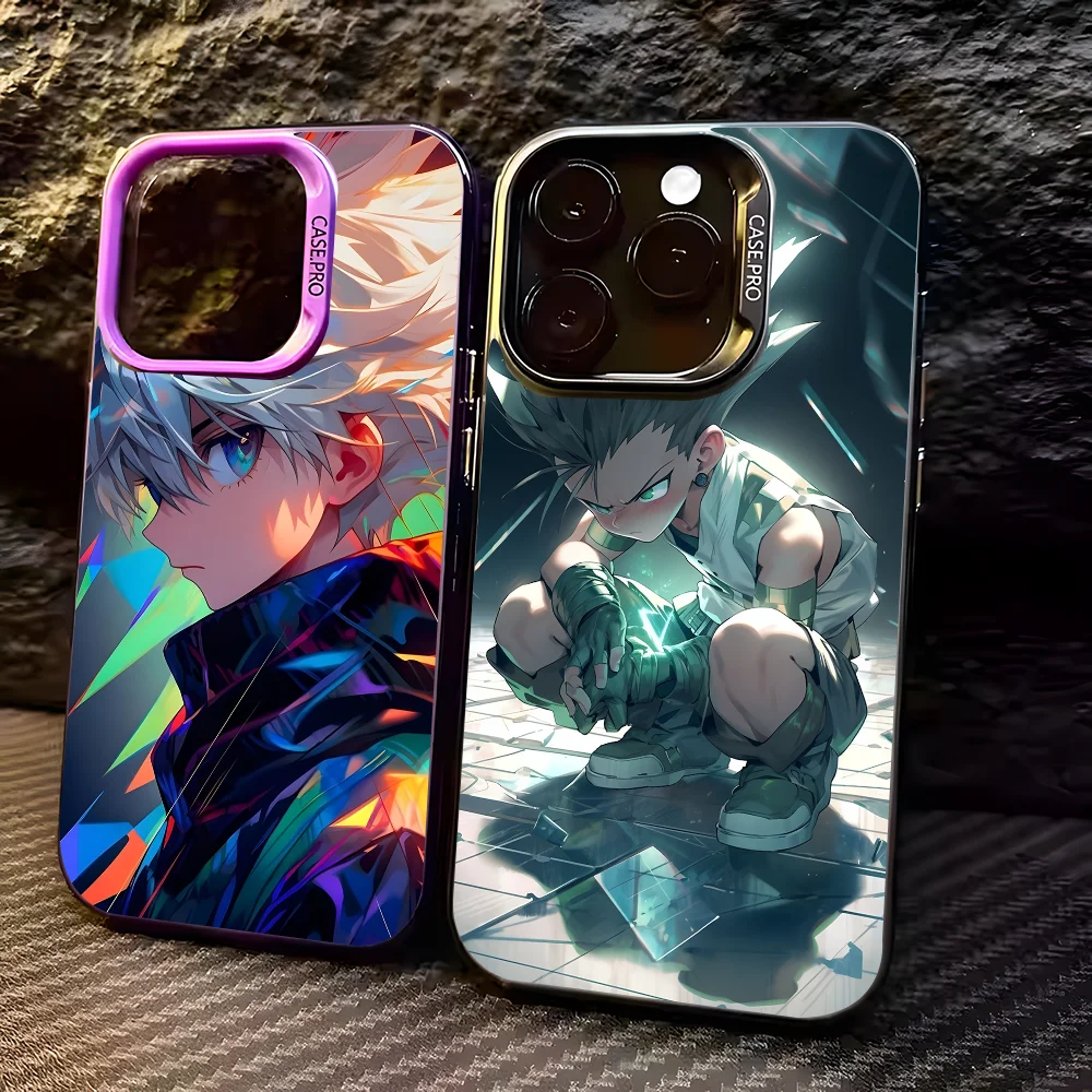 H-Hunter F-Freecss K-Killua Phone Case For IPhone 16 15 14 13 12 11 Pro Max Black Matte Multicolor Laser Metallic Aurora Funda
H-Hunter F-Freecss K-Killua Phone Case For IPhone 16 15 14 13 12 11 Pro Max Black Matte Multicolor Laser Metallic Aurora Funda