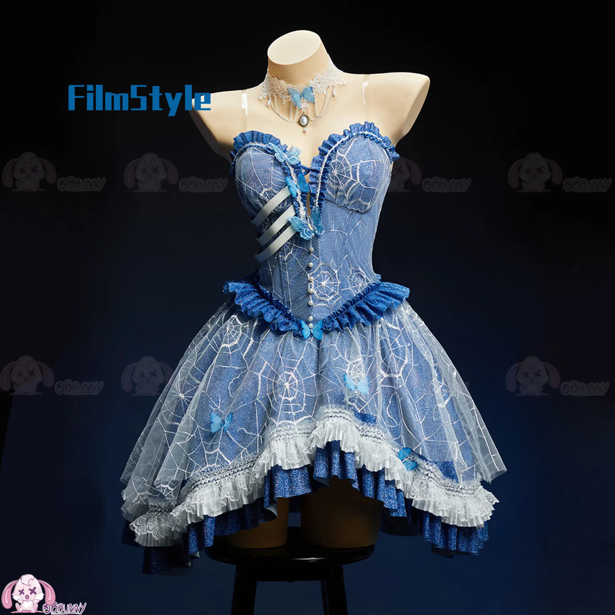 Emily Fan-Made Halloween Cosplay Dress for Women, Blue Gothic Lolita Gown Costume
Emily Fan-Made Halloween Cosplay Dress for Women, Blue Gothic Lolita Gown Costume