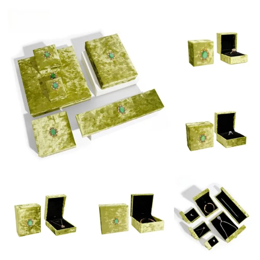 Elegant Vintage Velvet Jewelry Box Green Rhinestone Jewelry Displasy Holder Bracelets Case Bag Rings Earrings Organizer Gift
Elegant Vintage Velvet Jewelry Box Green Rhinestone Jewelry Displasy Holder Bracelets Case Bag Rings Earrings Organizer Gift