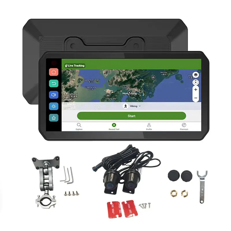 4G Motorcycle 6.1-Inch GPS Navigation Dual Lens with CarPlay & Android Auto Waterproof Touchscreen Waterproof for Motorbike
4G Motorcycle 6.1-Inch GPS Navigation Dual Lens with CarPlay & Android Auto Waterproof Touchscreen Waterproof for Motorbike