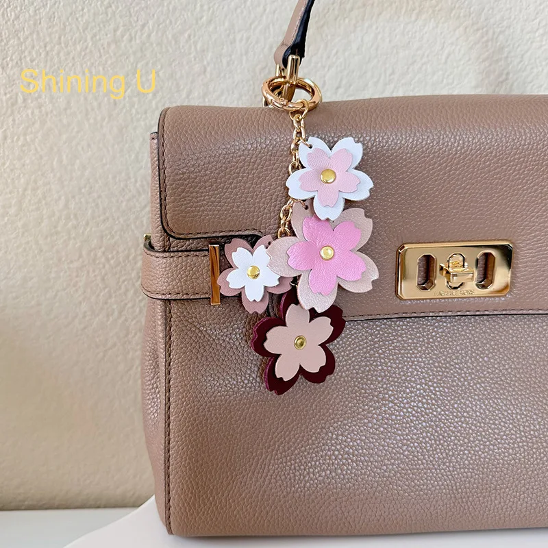 Shining U PU Leather Cherry Blossom Sakura Key Chain for Women Bag Charms Fashion Accessory Gift
Shining U PU Leather Cherry Blossom Sakura Key Chain for Women Bag Charms Fashion Accessory Gift