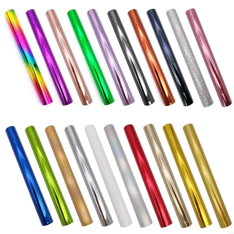77HB Colored Foil Transfer Rolls Bundle Scrapbooking Paper Crafts Planner Invitation Card Fabric Ribbon Leather Decorating
77HB Colored Foil Transfer Rolls Bundle Scrapbooking Paper Crafts Planner Invitation Card Fabric Ribbon Leather Decorating