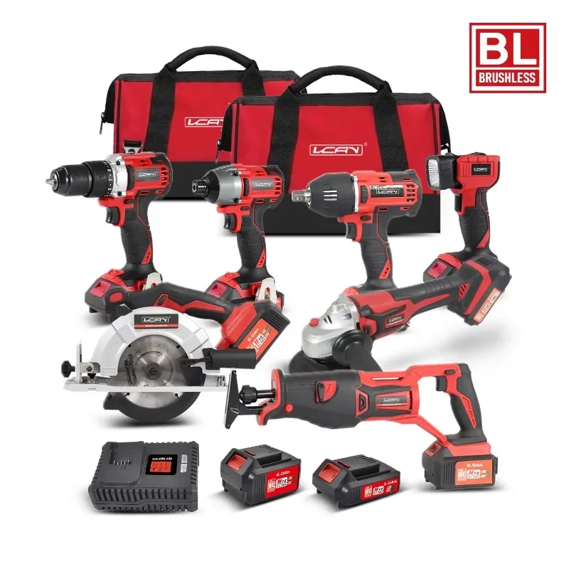 VCANTIGER Cordless 20V Lithium Battery Power Tools Set Combo Battery Universal Brushless Electric Tools Kit 
VCANTIGER Cordless 20V Lithium Battery Power Tools Set Combo Battery Universal Brushless Electric Tools Kit