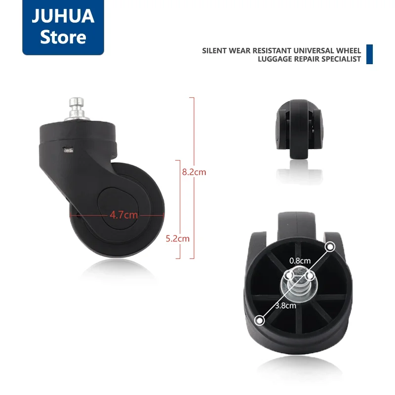 The detachable and silent swivel wheels for luggage are suitable for repairing luggage wheels
The detachable and silent swivel wheels for luggage are suitable for repairing luggage wheels