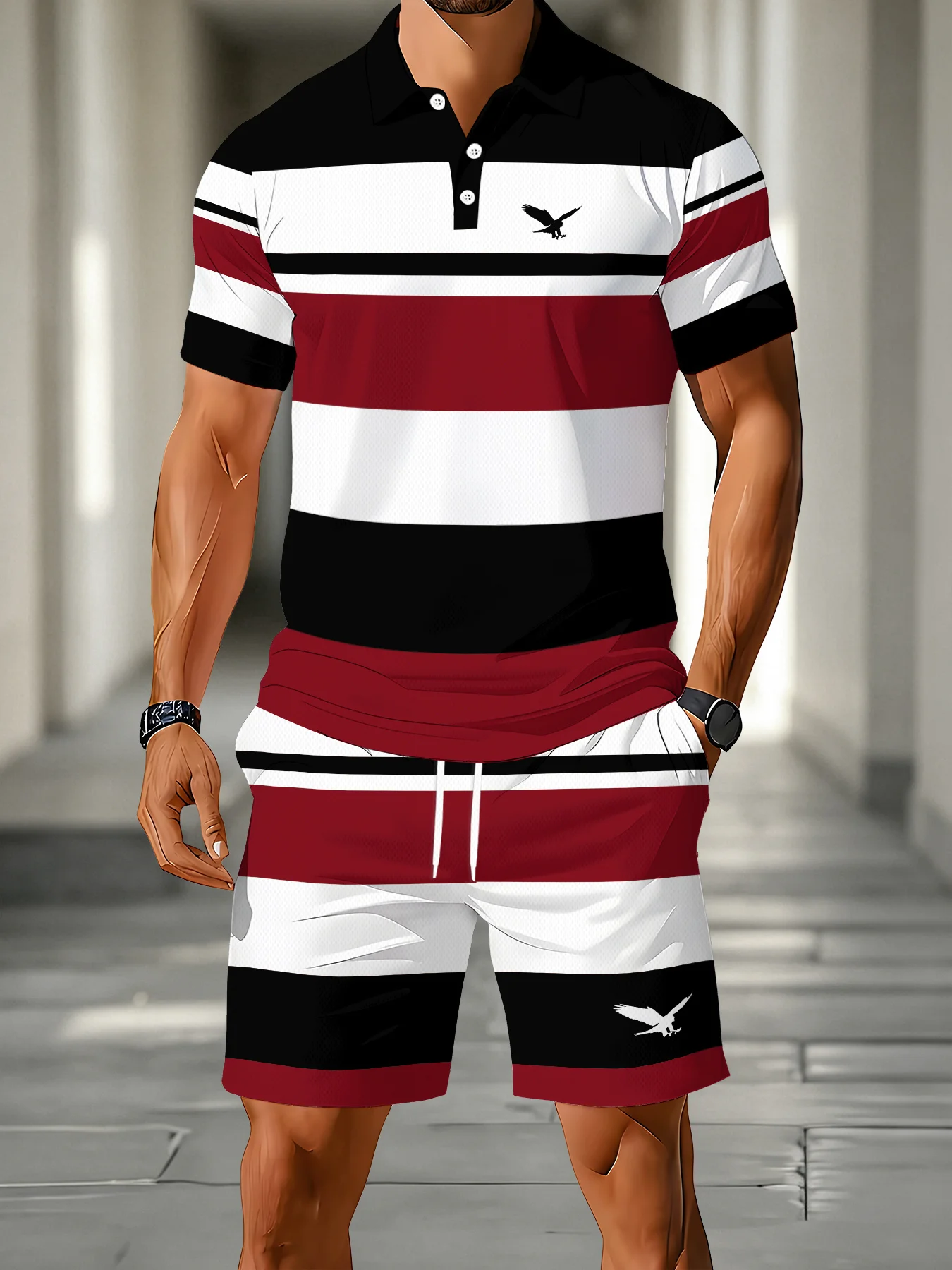 2026 Summer Men's Polo Set - 3D Printed Pattern - Breathable Lightweight Comfortable Fashionable Outdoor Streetwear for Men
2026 Summer Men's Polo Set - 3D Printed Pattern - Breathable Lightweight Comfortable Fashionable Outdoor Streetwear for Men