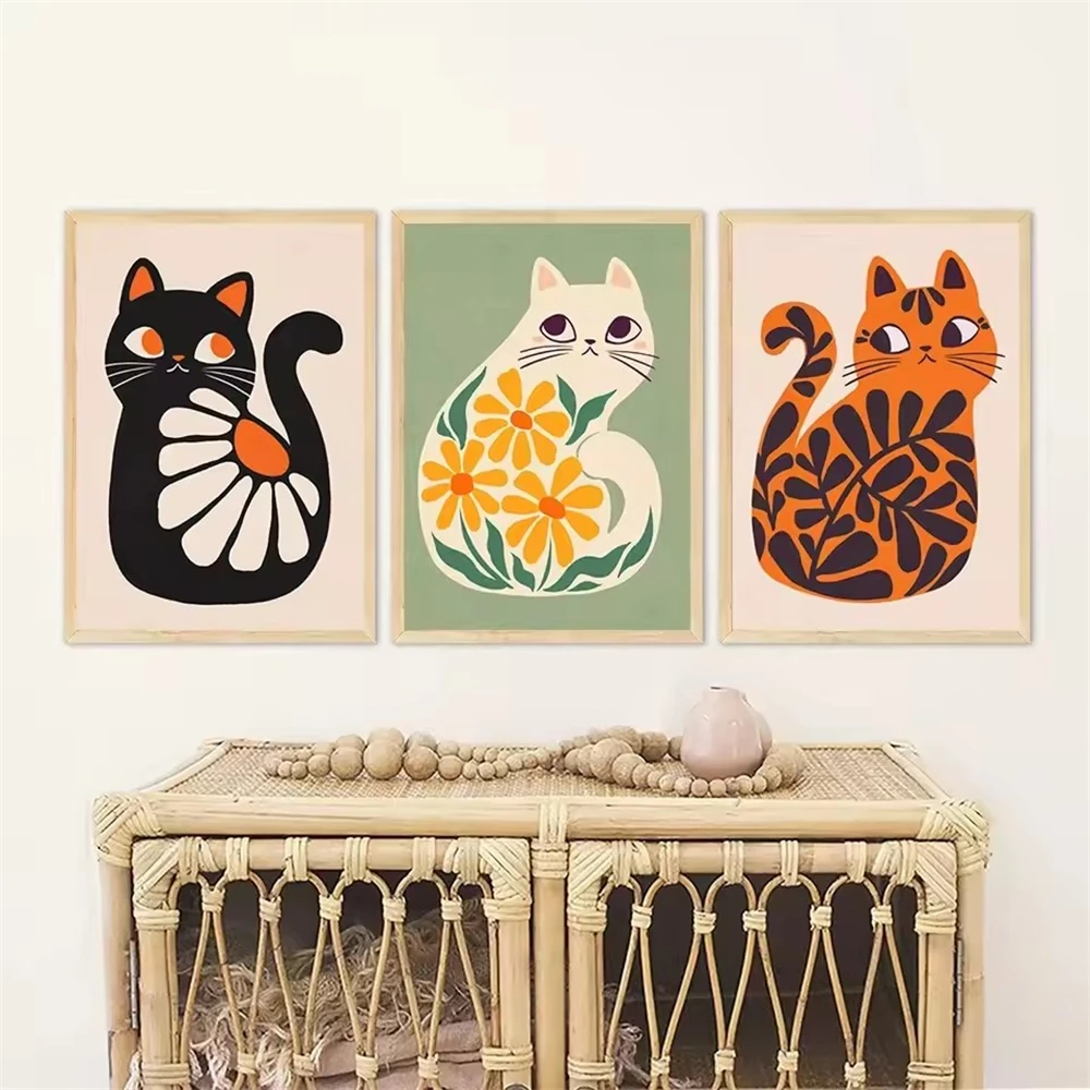 Boho Plants Flower Illustration Cats Canvas Poster Wall Art Print House Wall Painting Picture Bathroom Bedroom Living Room Decor
Boho Plants Flower Illustration Cats Canvas Poster Wall Art Print House Wall Painting Picture Bathroom Bedroom Living Room Decor