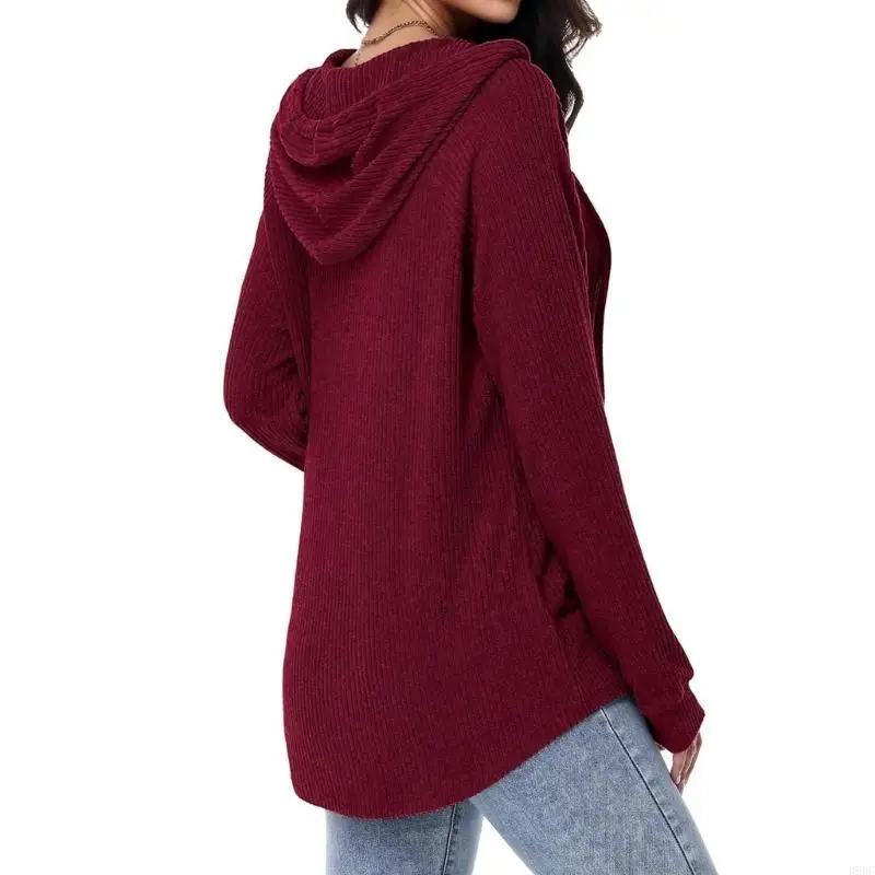 39BC Women's Hoodie V-Neck Hoodie Button-Down Lightweight Knit Pullover Long Sleeve Sweatshirt Top
39BC Women's Hoodie V-Neck Hoodie Button-Down Lightweight Knit Pullover Long Sleeve Sweatshirt Top