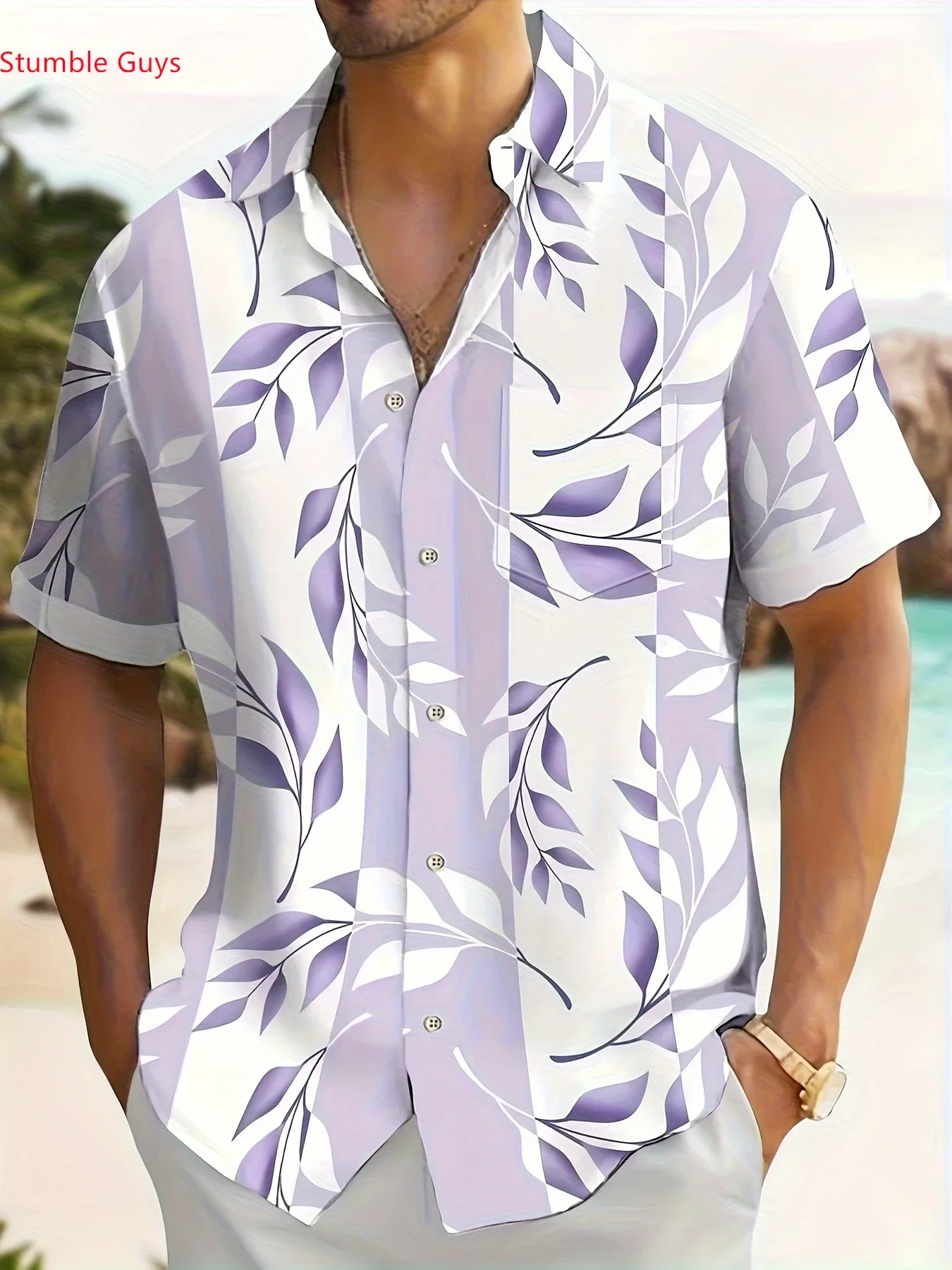 Summer Tropical Party Shirt Men Casual Man Short Sleeve Hawaiian Fashion Print Lightweight Breathable Beach Tops
Summer Tropical Party Shirt Men Casual Man Short Sleeve Hawaiian Fashion Print Lightweight Breathable Beach Tops