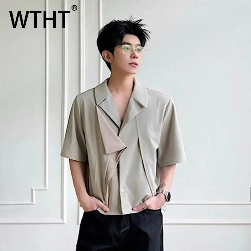WTHT Fashion Men's Patchwork Loose Design Casual Shirts Vintage 2026 Summer Lapel Short Sleeves T-shirts Male 2A3021
WTHT Fashion Men's Patchwork Loose Design Casual Shirts Vintage 2026 Summer Lapel Short Sleeves T-shirts Male 2A3021