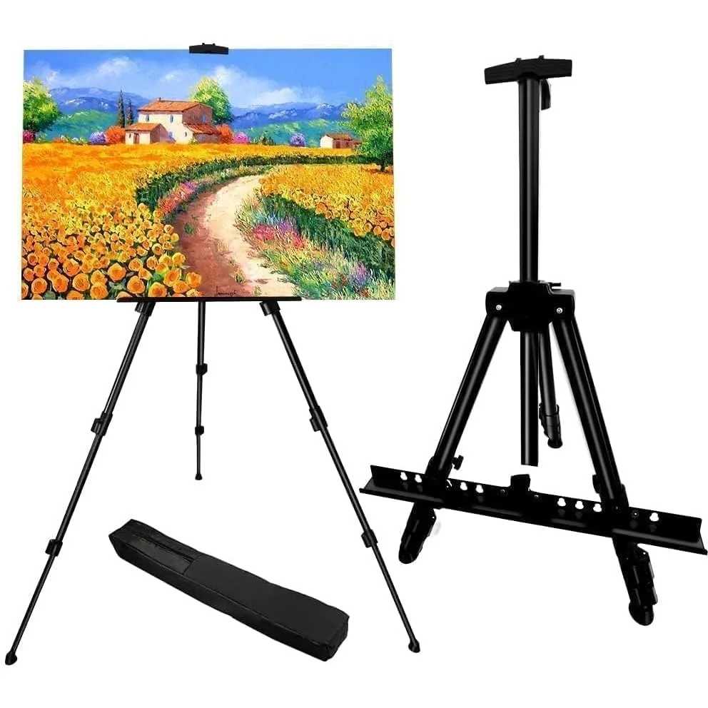 Adjustable Metal Easel Stand for Painting and Display, 17-66 Inch Tripod Easel for Canvas, Table-Top or Floor Use
Adjustable Metal Easel Stand for Painting and Display, 17-66 Inch Tripod Easel for Canvas, Table-Top or Floor Use