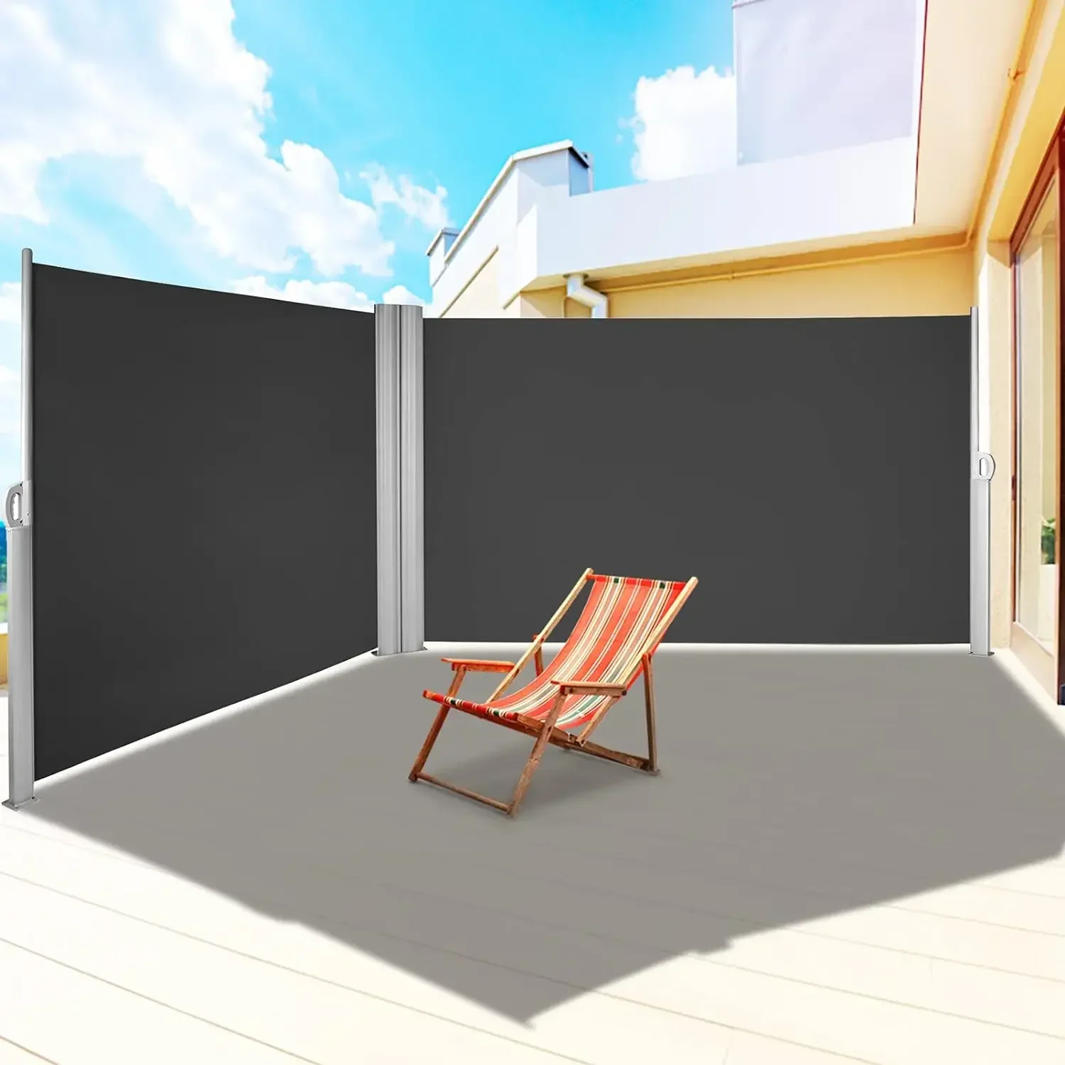#For Retractable Side Awning, UV 50 71''x 236'' Full Aluminum Rust-Proof Patio Sunshine Screen, 280 G Thicken Privacy&
#For Retractable Side Awning, UV 50 71''x 236'' Full Aluminum Rust-Proof Patio Sunshine Screen, 280 G Thicken Privacy&