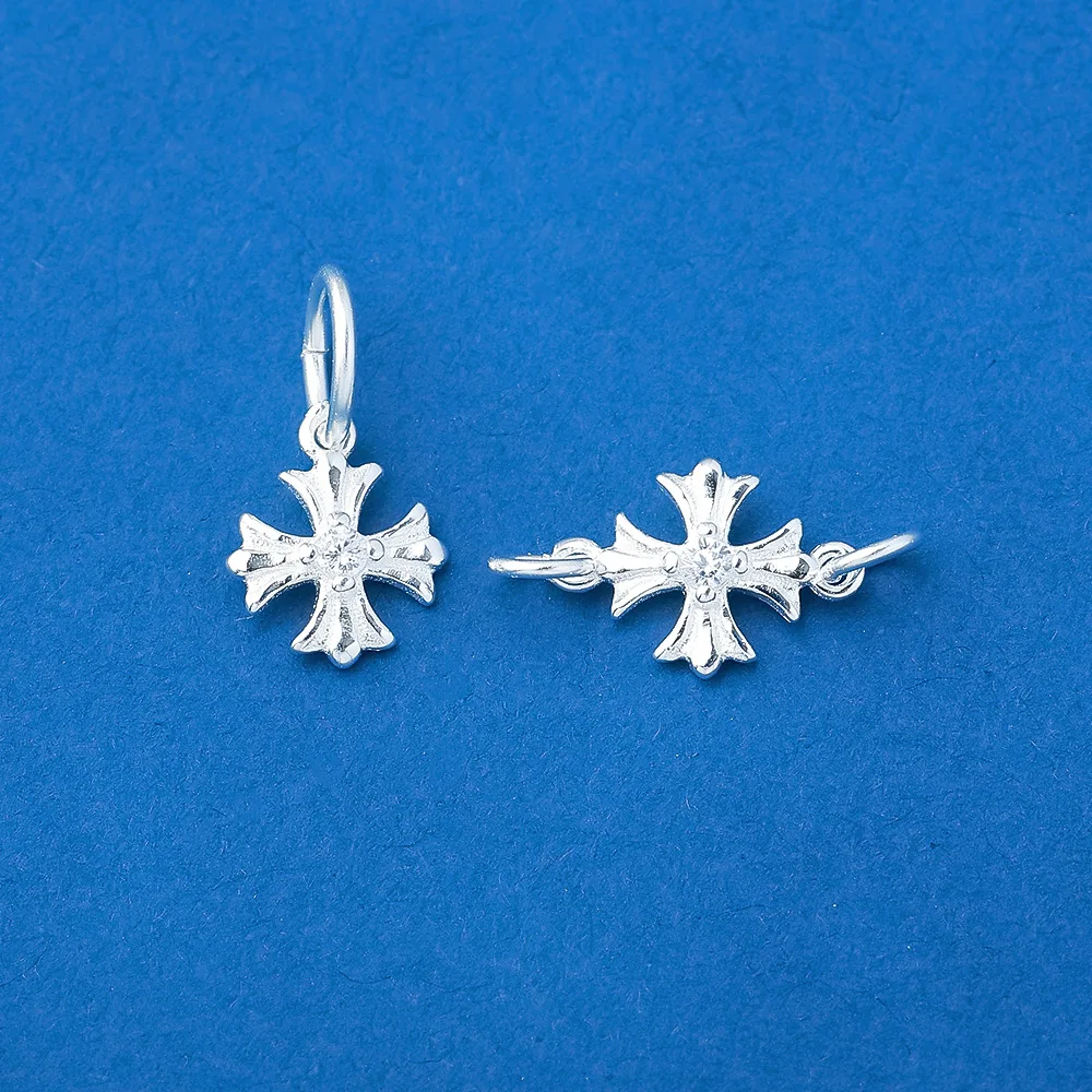 Charms 925 Silver Small Zircon Cross Unique Necklace Pendant Handmade DIY Accessories Charms for Bracelet Plata 925 JHA166
Charms 925 Silver Small Zircon Cross Unique Necklace Pendant Handmade DIY Accessories Charms for Bracelet Plata 925 JHA166