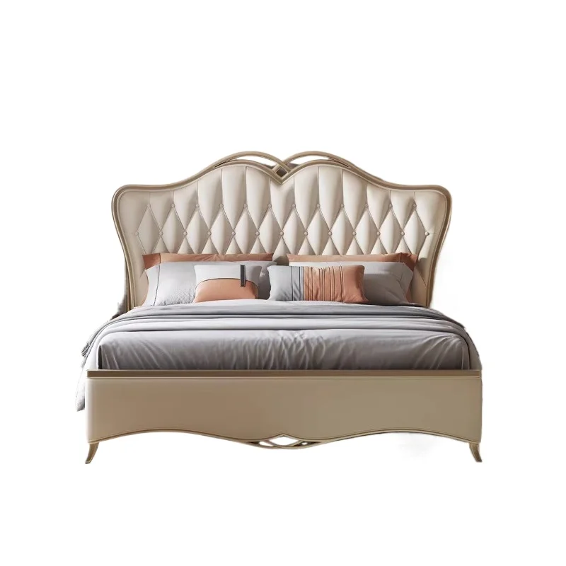 Lightweight luxury elegant queen bed king wedding bed high quality solid wood leather villa hotel bed
Lightweight luxury elegant queen bed king wedding bed high quality solid wood leather villa hotel bed