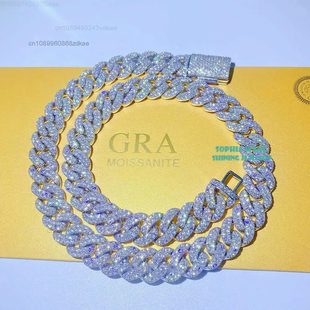 Ожерелье-тестер с бриллиантами Iced Moissanite Pass, 15 мм, 2 ряда, тяжелый бриллиант Майами с муассанитом, кубинская ссылка Майами
Ожерелье-тестер с бриллиантами Iced Moissanite Pass, 15 мм, 2 ряда, тяжелый бриллиант Майами с муассанитом, кубинская ссылка Майами