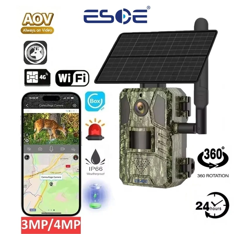 OEM Professional 4K Hunting Solar Camera with Night Vision & Motion Detection Waterproof Trail Solar Camera for Deer Hunting
OEM Professional 4K Hunting Solar Camera with Night Vision & Motion Detection Waterproof Trail Solar Camera for Deer Hunting