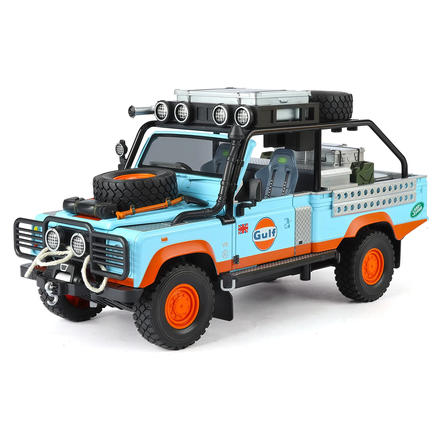 1:24 Land Rover Defender 110 alloy off-road vehicle model car ornament steering shock absorber children's toy door can be opened
1:24 Land Rover Defender 110 alloy off-road vehicle model car ornament steering shock absorber children's toy door can be opened