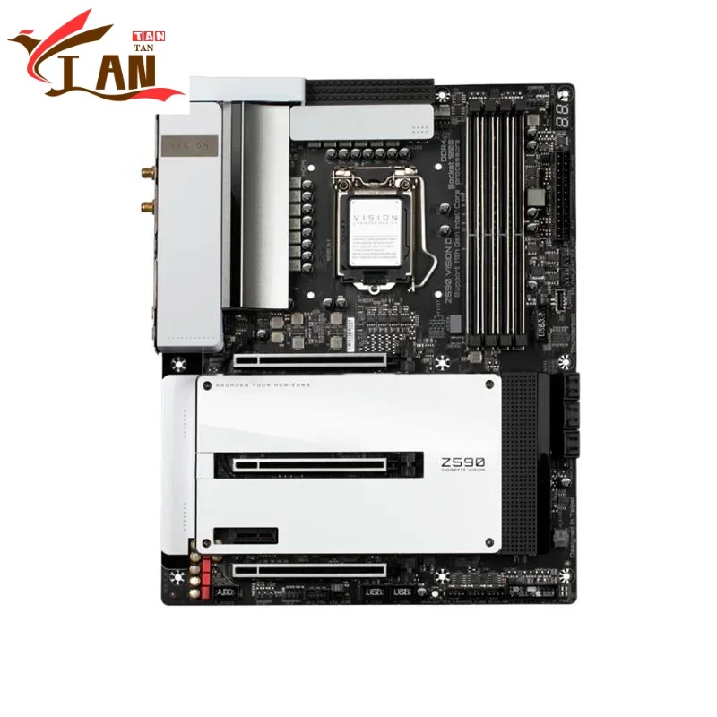 For Z590 VISION D Mtherboard 128GB DP M.2 SATA3.0 LGA 1200 DDR4 ATX Z590 Mainboard 100% Tested Fully Work TAN
For Z590 VISION D Mtherboard 128GB DP M.2 SATA3.0 LGA 1200 DDR4 ATX Z590 Mainboard 100% Tested Fully Work TAN