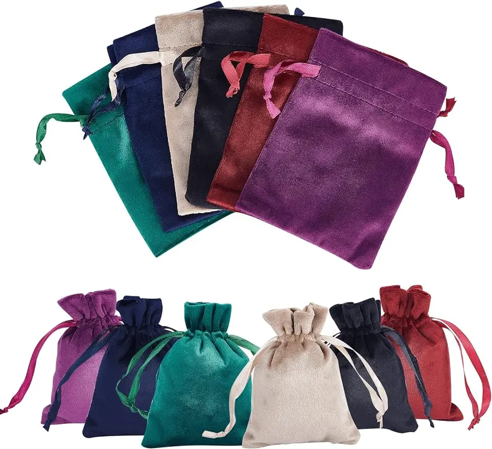 12Pcs 6Colors Velvet Bags Drawstring Jewelry Pouches Candy Bags for Christmas Wedding Birthday Party Favors 12x9cm
12Pcs 6Colors Velvet Bags Drawstring Jewelry Pouches Candy Bags for Christmas Wedding Birthday Party Favors 12x9cm