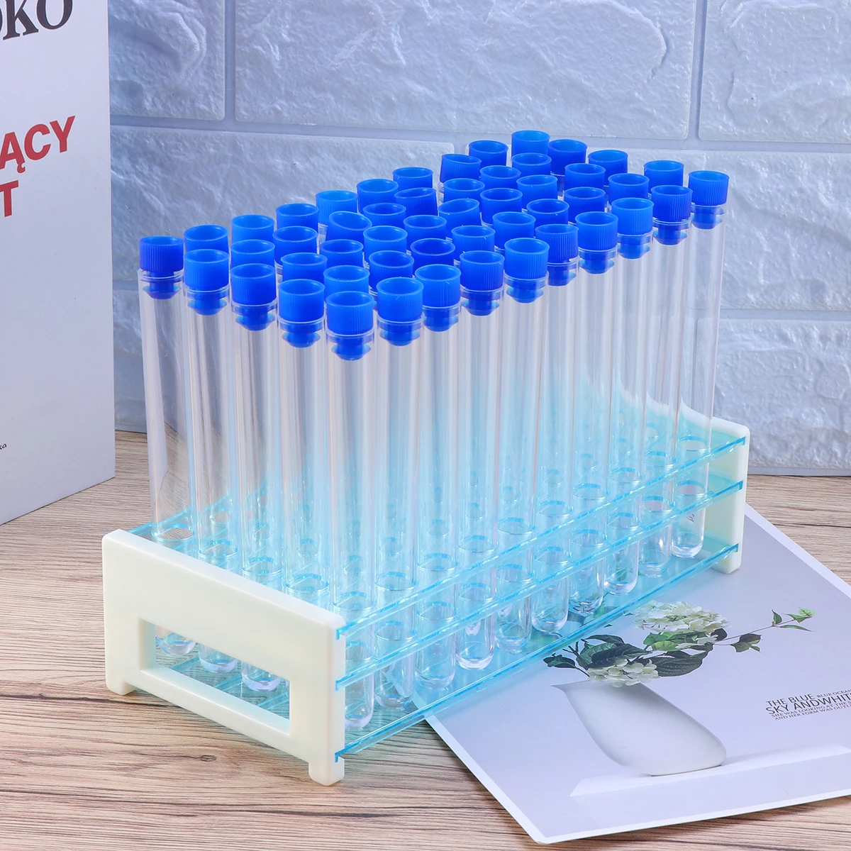 50pcs Plastic Test Tube Kit Stand Hard Leakproof Storage for Liquid Powder Lab Experiments Growing Plants
50pcs Plastic Test Tube Kit Stand Hard Leakproof Storage for Liquid Powder Lab Experiments Growing Plants
