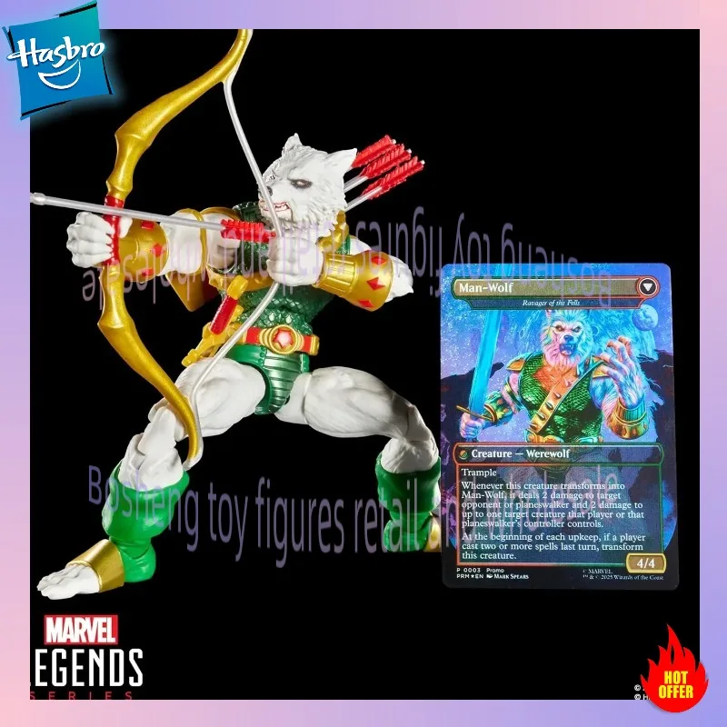 Original Hasbro Marvel Legends Series Magic: The Gathering Man-Wolf Action 15cm Figure Collection Model Toys Ornament Gifts
Original Hasbro Marvel Legends Series Magic: The Gathering Man-Wolf Action 15cm Figure Collection Model Toys Ornament Gifts