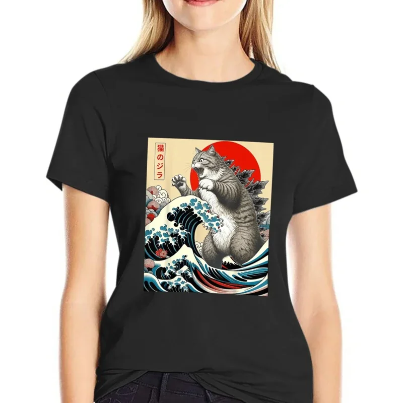 Anime Japanese Art Catzilla Cat Funny Cat Summer Sport T-Shirt Unisex Cartoon T Shirt O-neck Tops Tees Fashion Fitness T Shirt
Anime Japanese Art Catzilla Cat Funny Cat Summer Sport T-Shirt Unisex Cartoon T Shirt O-neck Tops Tees Fashion Fitness T Shirt