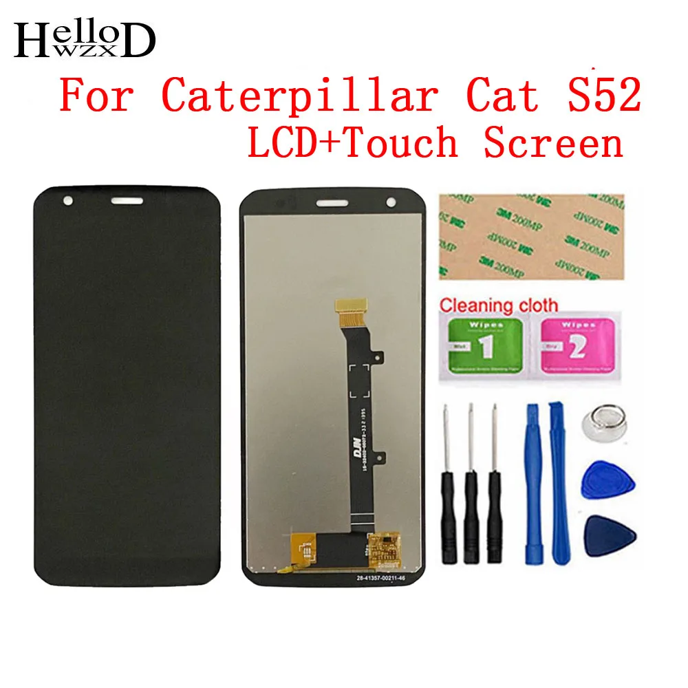 LCD Display 100% Tested 5.65" For Caterpillar CAT S52 LCD + Touch Screen Digitizer Assembly Replacement For CAT S 52 LCD + Tools
LCD Display 100% Tested 5.65" For Caterpillar CAT S52 LCD + Touch Screen Digitizer Assembly Replacement For CAT S 52 LCD + Tools