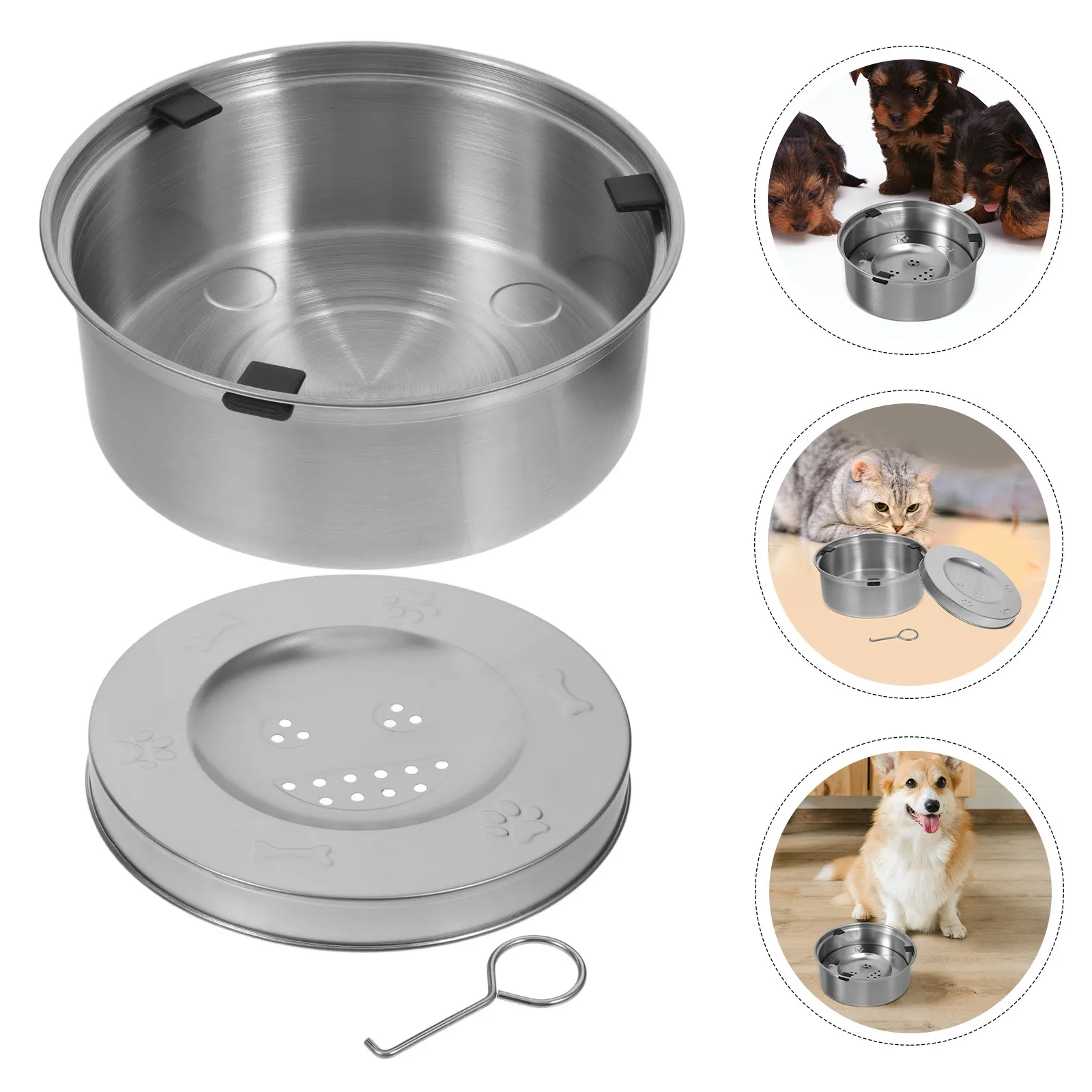 Dog Water Bowl Stainless Steel Slow Feeder Floating No Spill No Drip Large Water Bowl Spill Proof Metal Dog Bowls
Dog Water Bowl Stainless Steel Slow Feeder Floating No Spill No Drip Large Water Bowl Spill Proof Metal Dog Bowls