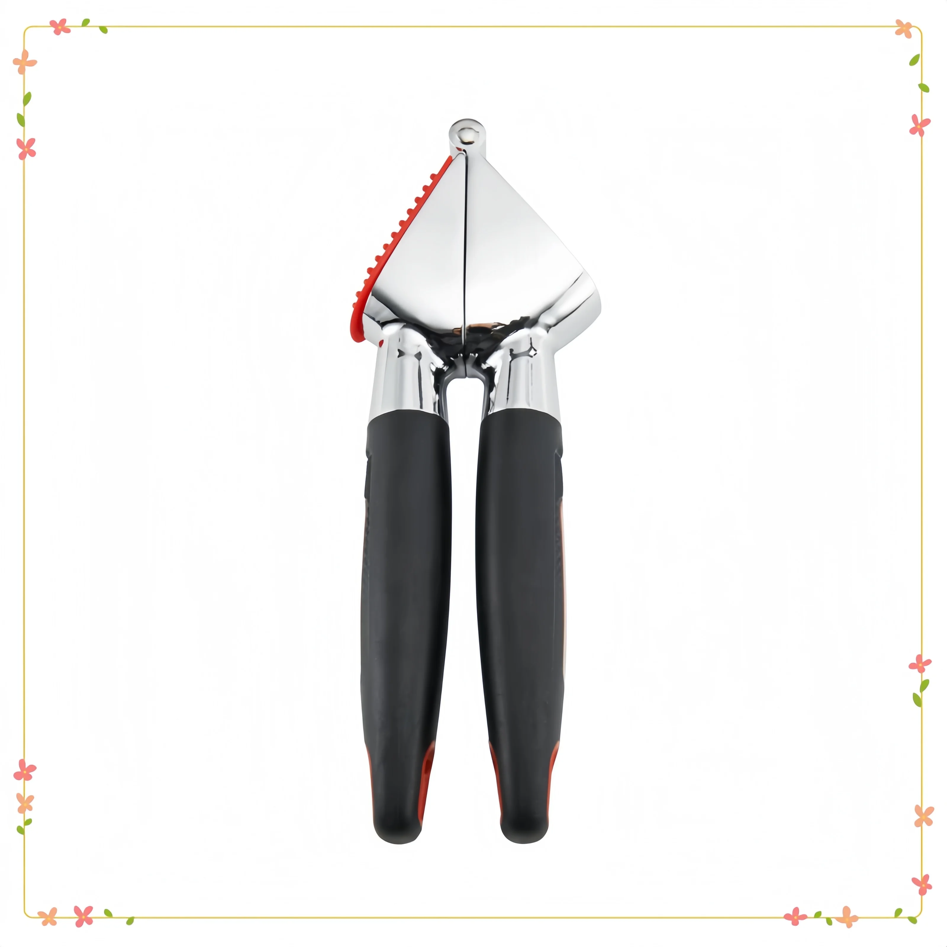 Soft Grips Stainless Steel Garlic Press with Black Handles, garlic press ,kitchen accessories g,arlic crusher
Soft Grips Stainless Steel Garlic Press with Black Handles, garlic press ,kitchen accessories g,arlic crusher