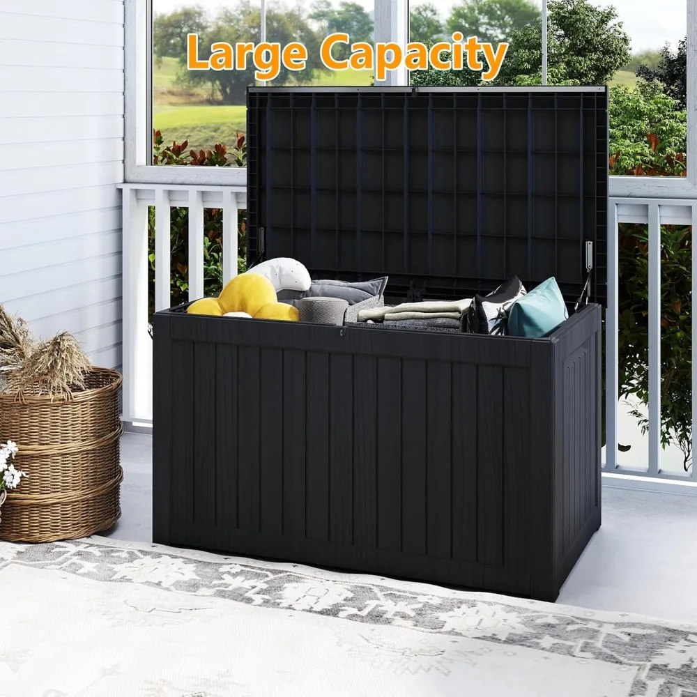 270 Gallon Resin Deck Box, Waterproof Outdoor Storage Box, Lockable for Patio Furniture, Garden Tools, Pool Accessories
270 Gallon Resin Deck Box, Waterproof Outdoor Storage Box, Lockable for Patio Furniture, Garden Tools, Pool Accessories