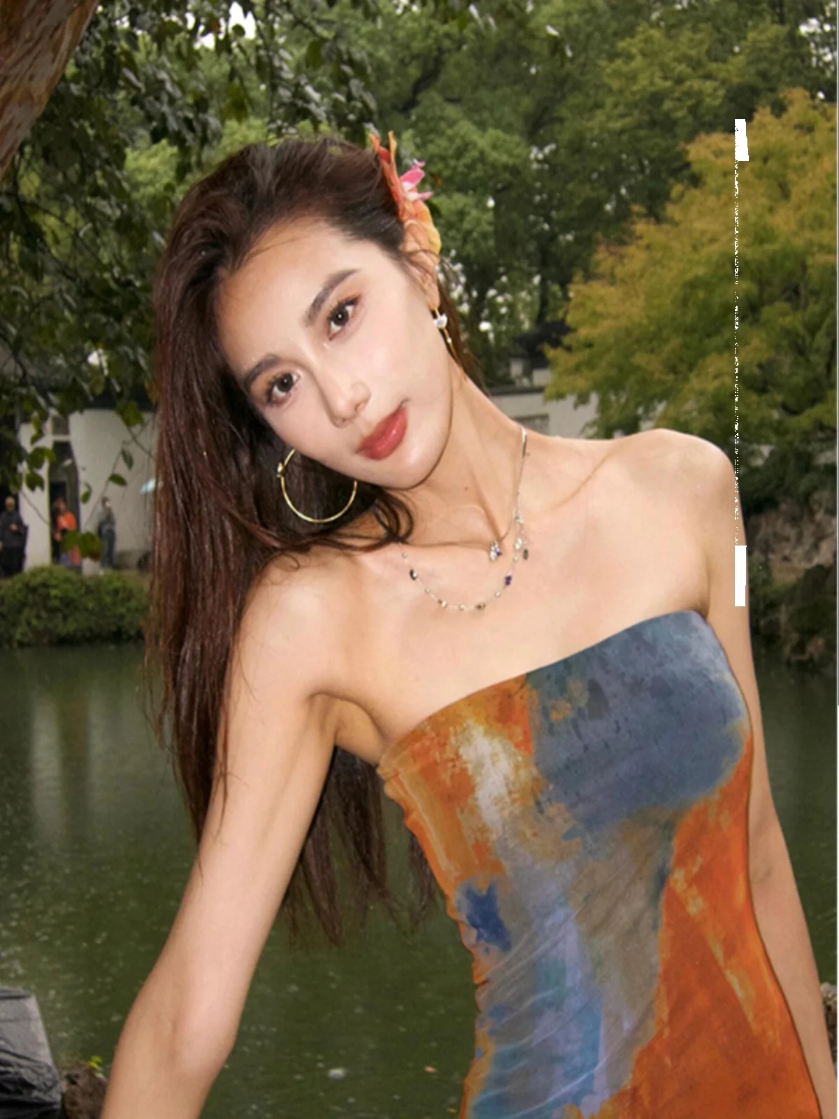 Plus Size Faionable Slimming Print Color Blo Wrap around Tube Top Long Dr Women's Ins Sle Spring Summer Seasonal plus Size Dr
Plus Size Faionable Slimming Print Color Blo Wrap around Tube Top Long Dr Women's Ins Sle Spring Summer Seasonal plus Size Dr