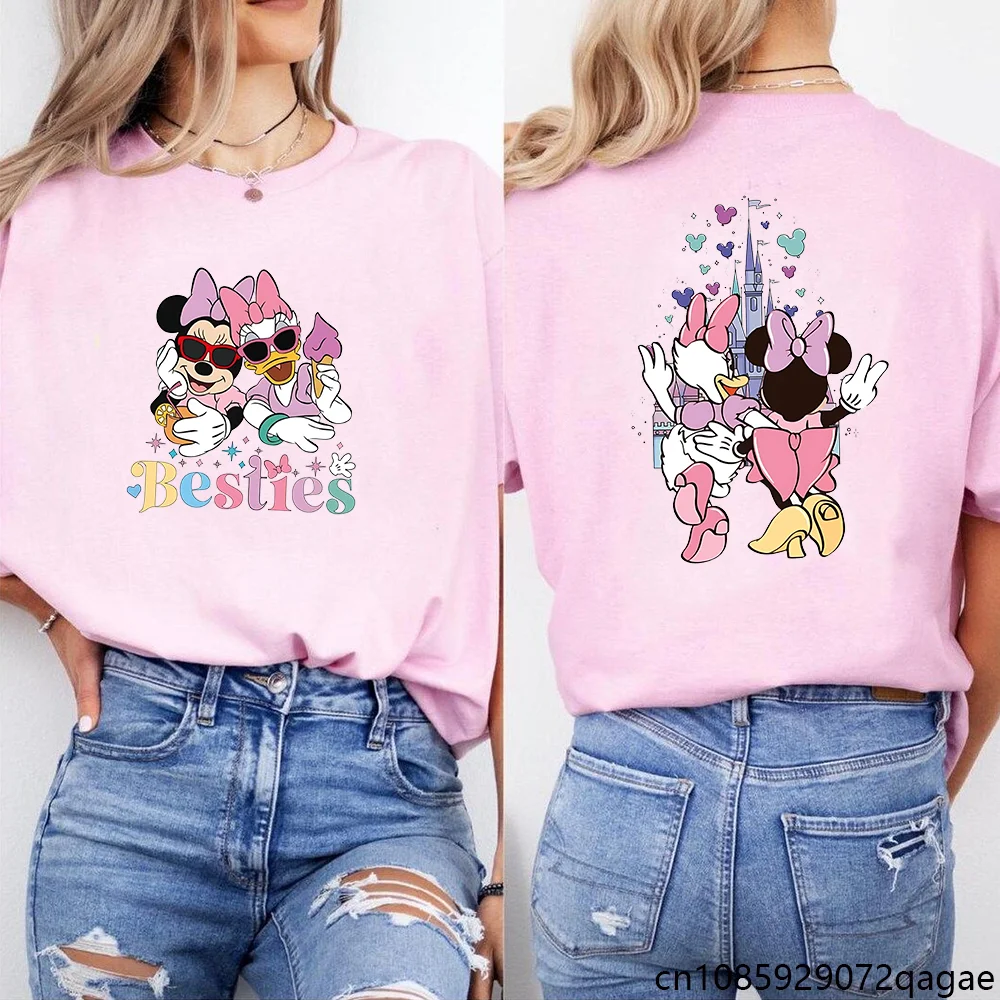 Minnie Mouse And Daisy Duck Besties T-Shirt Women's Outdoor Casual Round Neck Short Sleeve Shirt Top
Minnie Mouse And Daisy Duck Besties T-Shirt Women's Outdoor Casual Round Neck Short Sleeve Shirt Top