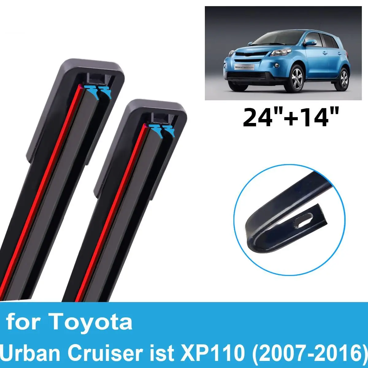 2PCS Car Wiper Blades for 2007-2016 Toyota Urban Cruiser ist XP110 Front Windscreen Double Rubber Car Accessories 2014 2015 2016
2PCS Car Wiper Blades for 2007-2016 Toyota Urban Cruiser ist XP110 Front Windscreen Double Rubber Car Accessories 2014 2015 2016