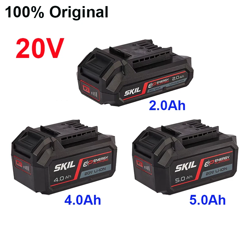 Оригинальный аккумулятор 20 В 2,0/4,0/5,0 Ач для SKIL 2907 3010 3020 3210 3420 3520 3620 3810 5413 5418 PR0601B MF1E3620AA для электроинструмента
Оригинальный аккумулятор 20 В 2,0/4,0/5,0 Ач для SKIL 2907 3010 3020 3210 3420 3520 3620 3810 5413 5418 PR0601B MF1E3620AA для электроинструмента