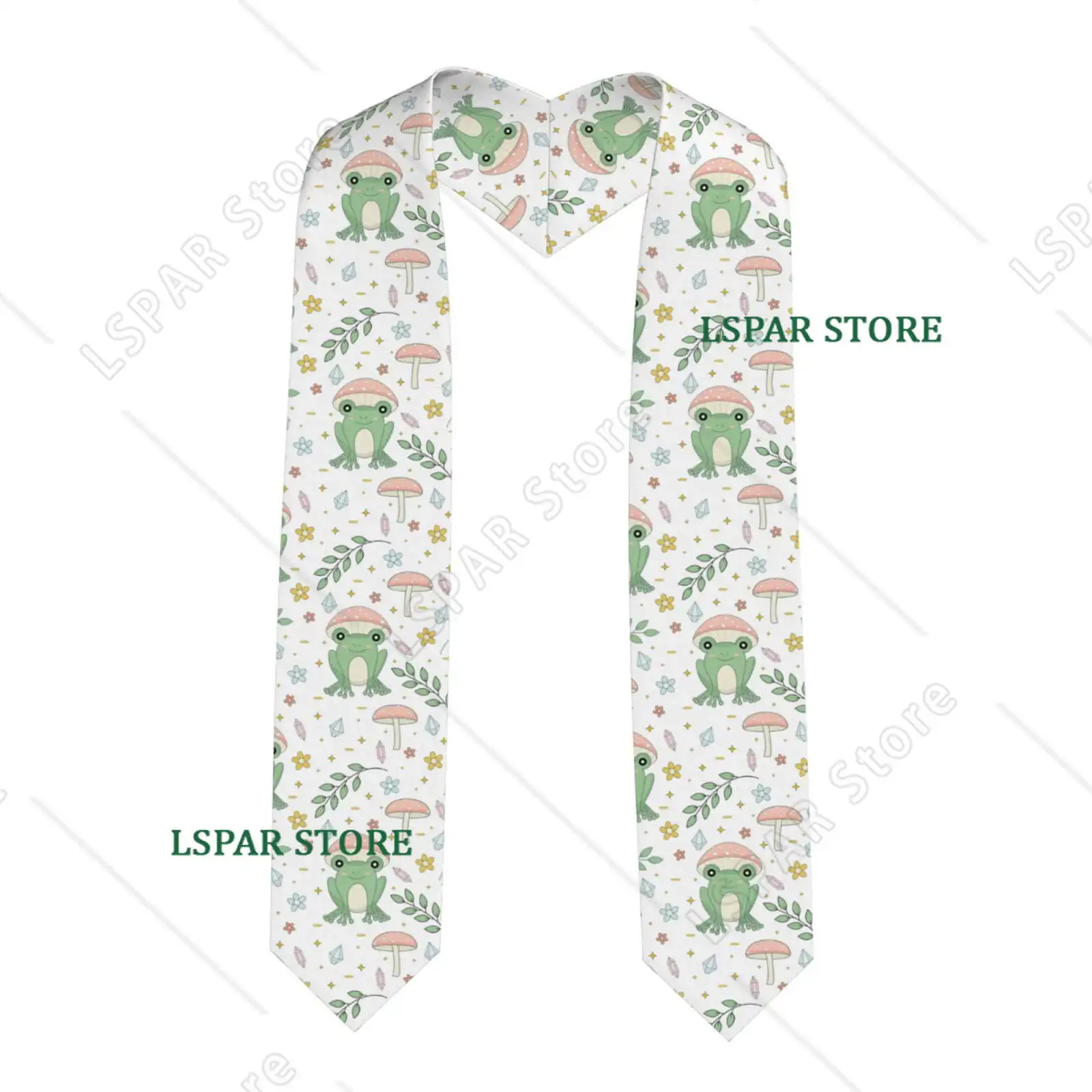 Frog and Mushrooms Pattern Graduation Shawl Stole Elegant Stole for Graduates Graduation Gown Accessory Academic Stole-Sharp
Frog and Mushrooms Pattern Graduation Shawl Stole Elegant Stole for Graduates Graduation Gown Accessory Academic Stole-Sharp