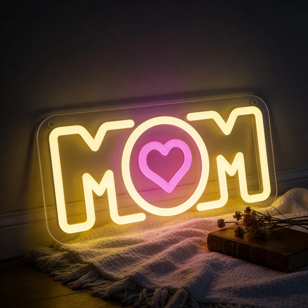 Неоновая вывеска «Мама с сердцем» LED USB, диммируемая, настенный светильник, желто-розовое свечение, подарок на День матери, декор для спальни, кухни, семейной комнаты
Неоновая вывеска «Мама с сердцем» LED USB, диммируемая, настенный светильник, желто-розовое свечение, подарок на День матери, декор для спальни, кухни, семейной комнаты