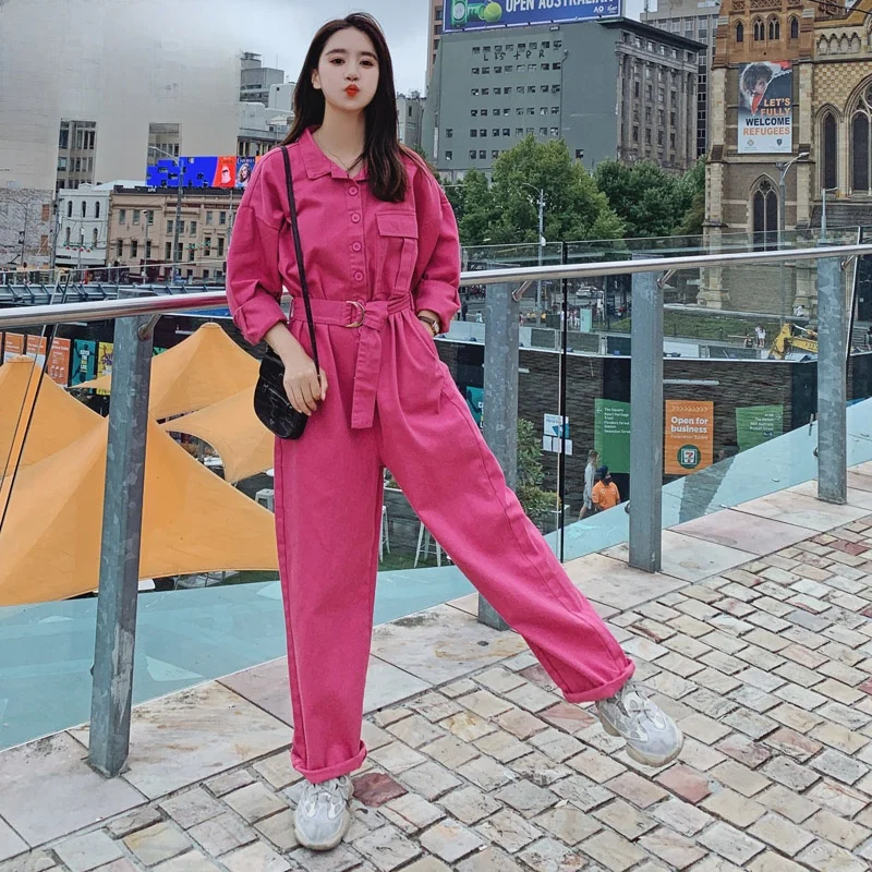Spring 2026 Women's Chic Long Sleeve Waist-Cinching Utility Jumpsuit Loose Slimming One-Piece Pants High Waist Straight Leg
Spring 2026 Women's Chic Long Sleeve Waist-Cinching Utility Jumpsuit Loose Slimming One-Piece Pants High Waist Straight Leg
