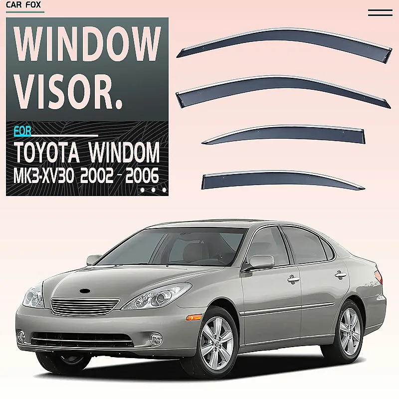 For Toyota Windom 2002-2006 Car Window Visor Rain Sun Shade Side Window Awning Auto Accessories
For Toyota Windom 2002-2006 Car Window Visor Rain Sun Shade Side Window Awning Auto Accessories
