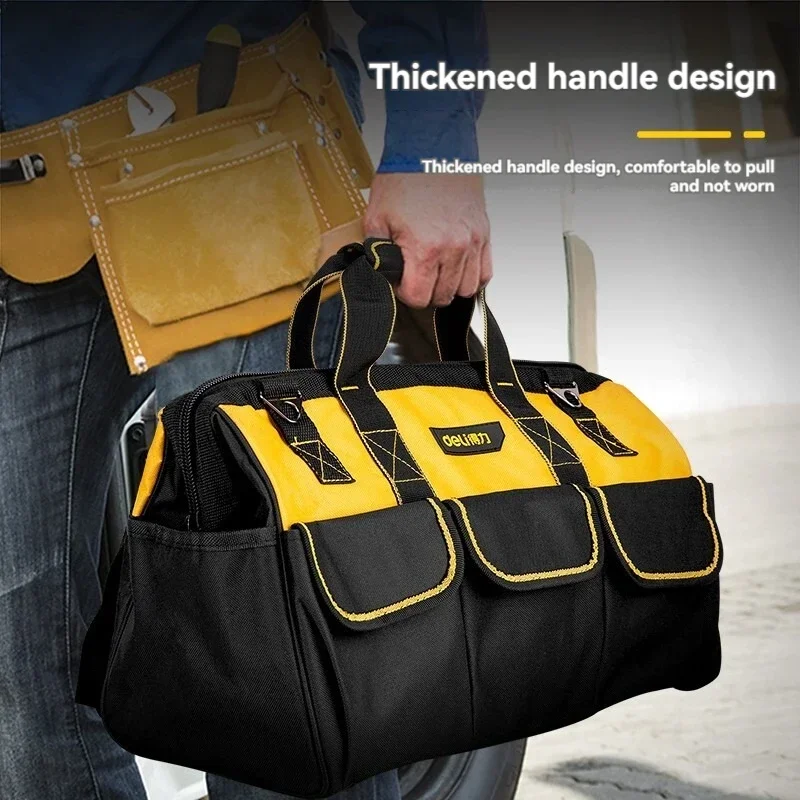 Portable Multi Functional Maintenance Hardware Storage Bag Deli Tool Kit Durable Carpentry Electrician Canvas Tool Bag 2025 New
Portable Multi Functional Maintenance Hardware Storage Bag Deli Tool Kit Durable Carpentry Electrician Canvas Tool Bag 2025 New