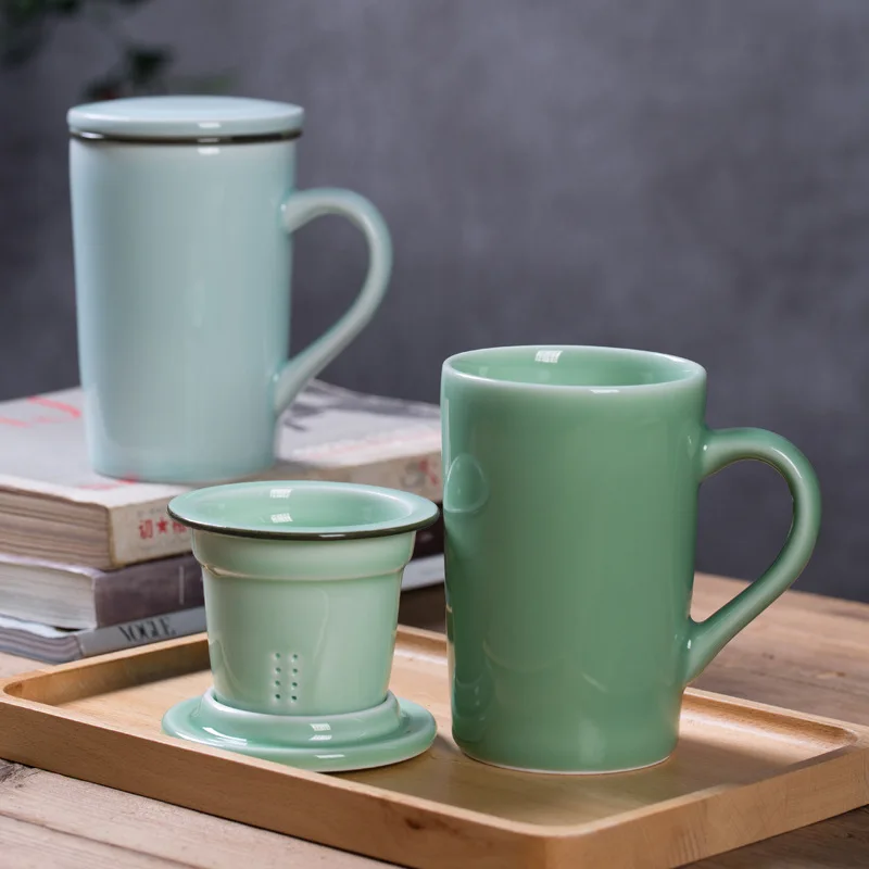 Longquan Celadon Office Cup Ceramic Tea Cup Mug with Inner Liner Modern Household Office Tea Cup
Longquan Celadon Office Cup Ceramic Tea Cup Mug with Inner Liner Modern Household Office Tea Cup