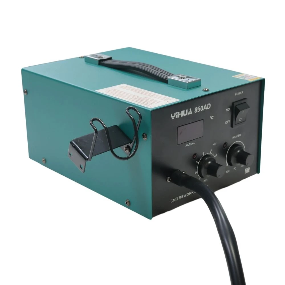 YIHUA 850AD Hot Air Station with Silicone Hose & High-Quality Pump Long Lifespan, Low Noise 
YIHUA 850AD Hot Air Station with Silicone Hose & High-Quality Pump Long Lifespan, Low Noise