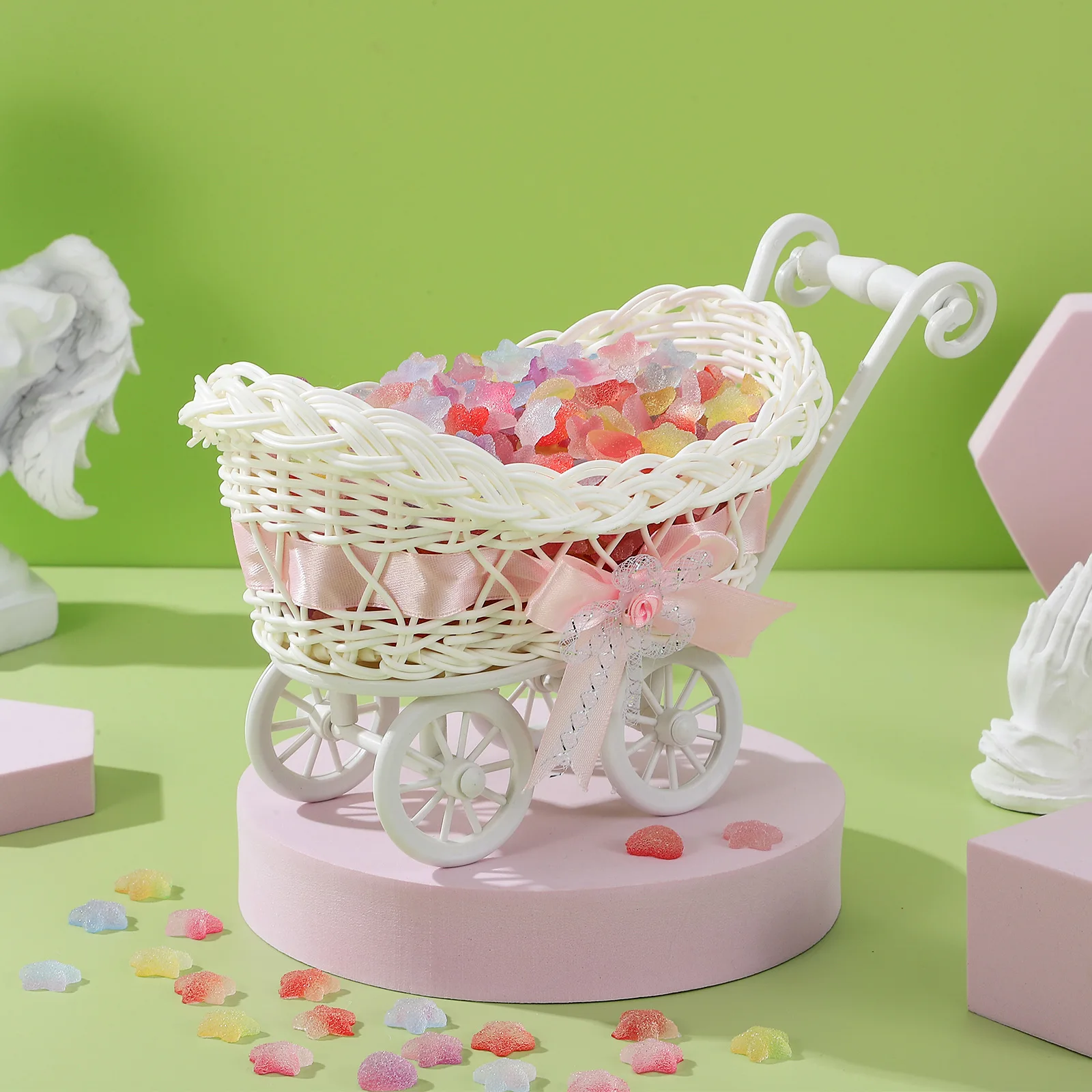 2 Pcs Baby Dolls for Girls Imitation Rattan Stroller Ornaments Kids Candy Cart Table Wedding Sky-blue Centerpiece
2 Pcs Baby Dolls for Girls Imitation Rattan Stroller Ornaments Kids Candy Cart Table Wedding Sky-blue Centerpiece